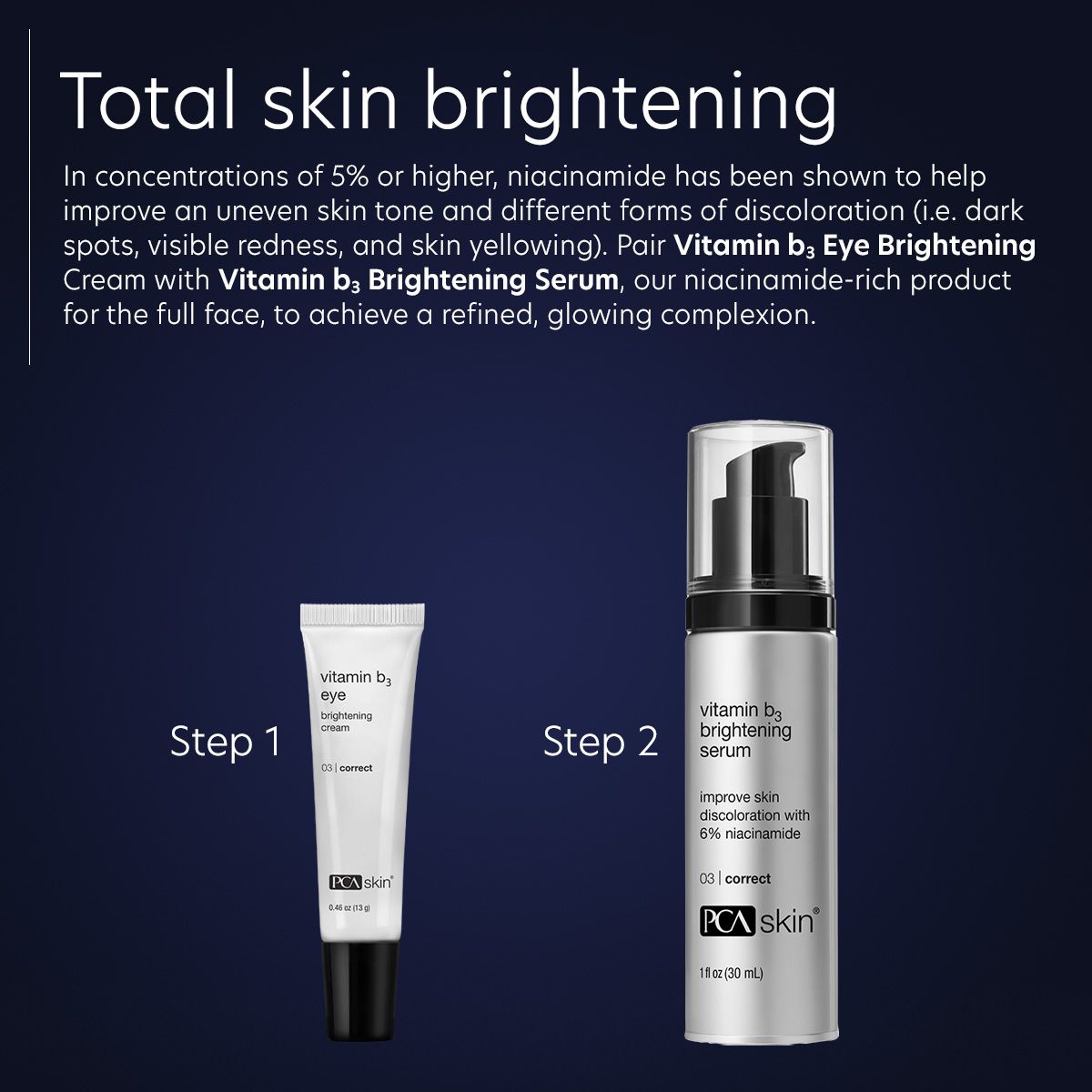 Vitamin b3 eye brightening cream